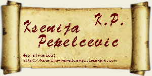 Ksenija Pepelčević vizit kartica